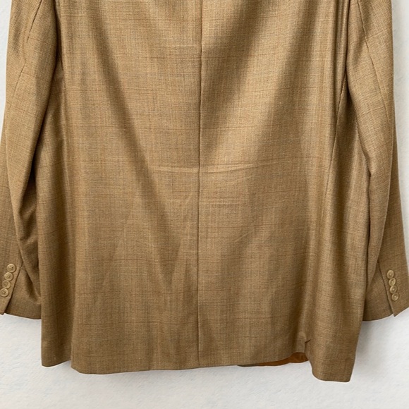 Ralph Lauren Plaid Silk/Wool 2 Button Suit Jacket - Picture 7 of 12